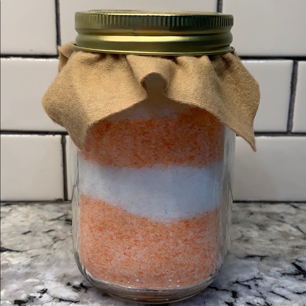 Orange Scented Essential Oil Homemade Bath Salt - Picture 2 of 4